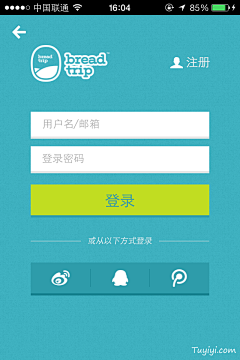 D调の小幸福ぺ采集到APP【登陆页】