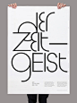 Der Zeitgeist. Studio Iknoki  #typography #print #graphic #design @code + form #排版# #文字#