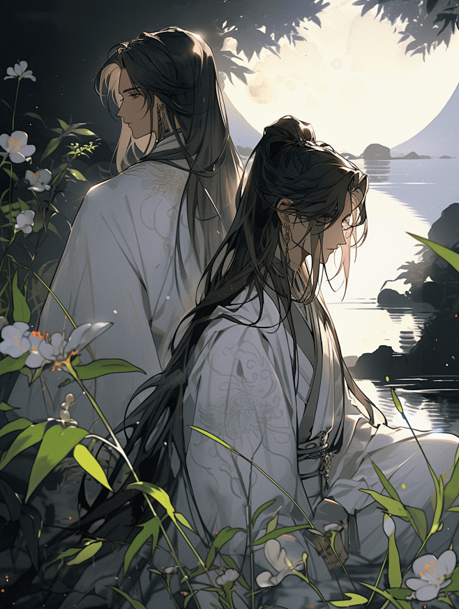 古风双男主耽美 | Ai绘画 @叙叙叙叙白