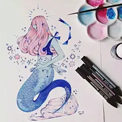 美的不要不要的手绘插画，这配色太绝了_昙花 : 在小编看来Sibylline 笔下的女孩用一位作家朋友说的话，“醉里挑灯看花”，是有意思的事：等待羞涩的美人，在在千呼万喚中，一点一点地展现它的秀色。人呢，以百年记，也不过是三万六千五百多天，在历史长河…