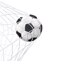 Soccer ball in the net pictogram