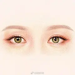 眼睛和面部的画法~彩铅手绘【插画师：Hantograph】 ​ ​​​​