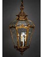 This contains an image of: Brass Lantern - 6 Panel Hinged Door (with lock) Circa 1880 - Antique Rococo (vintage retro antique style)