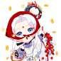 #阴阳师手游 阴阳师Q版 - 芍子的插画