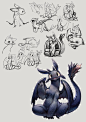 toothless - by ovopack || CHARACTER DESIGN REFERENCES | Find more at https://www.facebook.com/CharacterDesignReferences