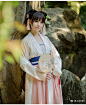 灵药汉尚华莲传统汉服女对襟襦裙齐腰日常汉服春夏款牡丹亭绣花-淘宝网