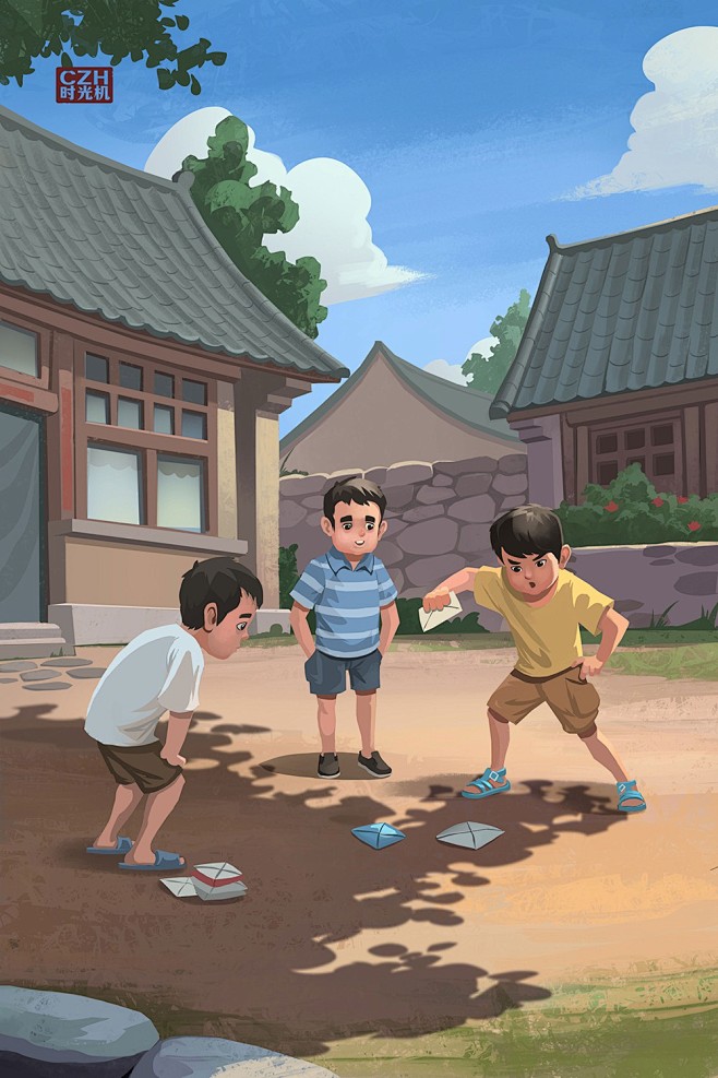 【石家庄插画师@CZH-时光机作品】——...