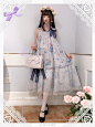 #lolita装扮# 
裙子来自@仲夏物语lolita原创设计 ：
                                  紫阳花

#转/发/抽/奖# 
转➕关我和@仲夏物语lolita原创设计 
转过300抽紫阳花一条...展开全文c