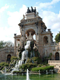 Citadel Park, Barcelona  the Cascada, a triumphal arch with waterfall and fountain built for the 1888 Universal exhibition. The baroque construction designed by Josep Fontsère - who was responsible for the conversion of the citadel site into a park - took