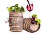 葡萄酒与酒桶高清图片 - 素材中国16素材网