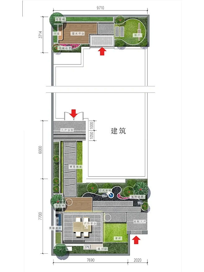 庭院设计方案分享-花瓣网