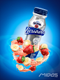 Yogurt Licuado Gloria : Proyecto de Ilustración 3d para el lanzamiento del producto.@Lowes