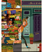 Portada Revista MallPocket : Ilustración de portada y pagina interna para la revista mall pocket 