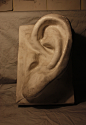 耳朵石膏像清晰图素材