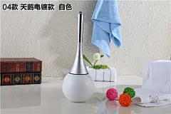 创意欧式浴室洗厕所刷卫生间马桶刷架套装带不锈钢底座洁厕刷刷子-淘宝网