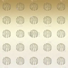 库存插图-时间咖啡，3D插图，孤立的金色咖啡图案背景。