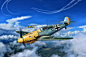 Messerschmitt, Bf-109, WWII, Bf.109F-2, ''Pick As'', JG53, Hptm.Heinz Bretnütz, II./JG53