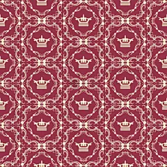 复古墙纸背景(无缝)