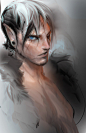 SakimiArt : elfs, some quick speed paints : )