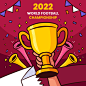 国外2022卡塔尔世界杯踢足球比赛夺冠插画海报宣传ai矢量设计素材-淘宝网