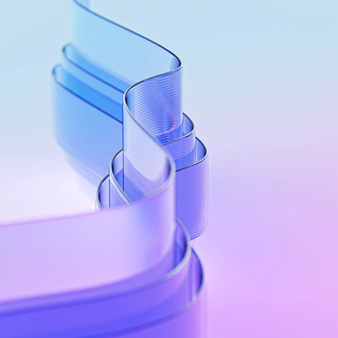 Abstract caustics fabric glass gradient hard minimal organic soft