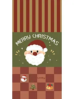 原创插画 | 圣诞姜饼人壁纸合集