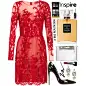 A fashion look from July 2014 featuring Notte by Marchesa dresses, Christian Louboutin pumps and Marni clutches. Browse and shop related looks.