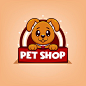 Pet shop logo concept illustration vector