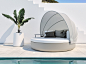 Round igloo garden bed ULM DAYBED | Round garden bed by VONDOM