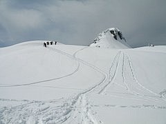 野外, 滑雪, Mt 贝克, 季节, 白...