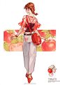 甜美的花果少女
.
人物插画设计师
.
aruk_bb

手绘拟人角色设计 ​​​​