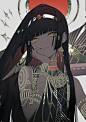 托腮 画师Kot_Rou020 古埃及 黑长直