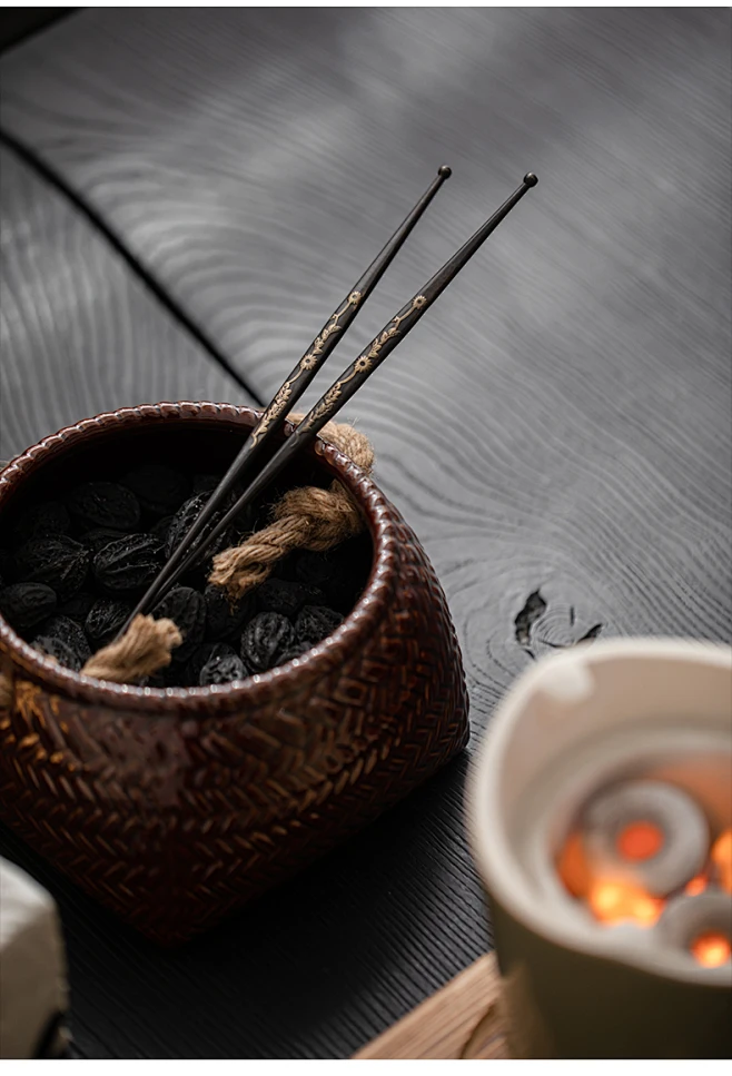 圭隐堂复古铜制火箸家用围炉煮茶配件碳筷夹碳器手工铜筷茶道零配-tmall.com天猫-花瓣网