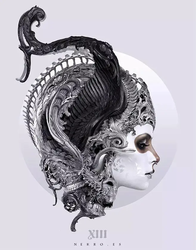 华丽诡异 | 西班牙艺术家Nekro作品欣赏
