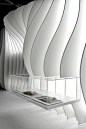 Futuristic Interior, Enzo Ferrari Museum / Jan Kaplický - Future Systems