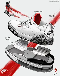 AJ1  球鞋趣图丨将球鞋 “解剖” 进行到底！皮鞋底的 AJ1 你见过吗？