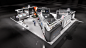 booth Exhibition  3D visualization interior design  architecture