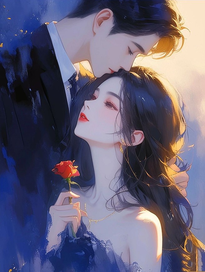 总裁文底图 | 蓝调_3_小山峦_来自小...