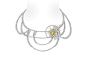 Chaumet 'Les Ciels de Chaumet' collection 'Soliel Glorieux' necklace with colourless diamonds and fancy yellow diamonds in white gold