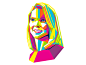 Marissa Meyer, CEO of Yahoo.
Client's 6 brand colors +1. Check attachment for hi-res version.

Geometric head #1
Geometric head #2
Geometric head #4