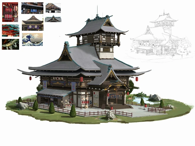 Japanese architecture-花瓣网