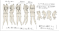 k12 日式人体动态透视线稿 日式动漫人物姿势动作动画参考资料-淘宝网