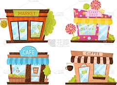 store building facade set