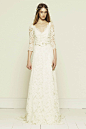 Collette Dinnigan French lace Long Sleeved Wedding Dress