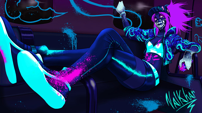 KDA-Akali-by-Val-Leo...