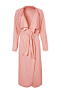Pink Lapel Trench Coat with Belt - US$25.95 -YOINS : This trench coat is made from polyeter. Styled with lapel collar, long sleeves, hidden pockets and belt design, it can make you more fashionable and comfortable. You can match your skinny trousers and h