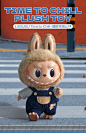 LABUBU拉布布搪胶毛绒公仔一代二代三代POPMART泡泡玛特摆件礼物-淘宝网