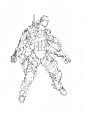 Clement Sauve - Army of Two (40th Day) - Early design 2 Comic Art