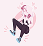 gwen got new shoes for her cinematic debut!