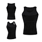 GKVK Mens Slimming Body Shaper Vest Shirt Abs Abdomen Slim at Amazon Men’s Clothing store: